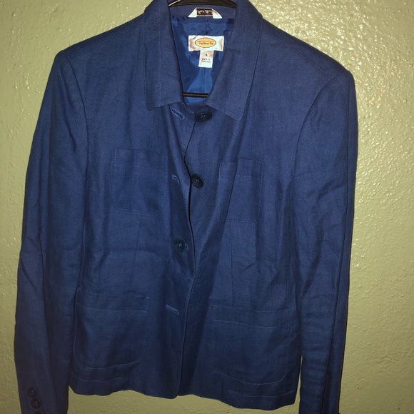 Talbots Blue blazer. - Picture 3 of 4
